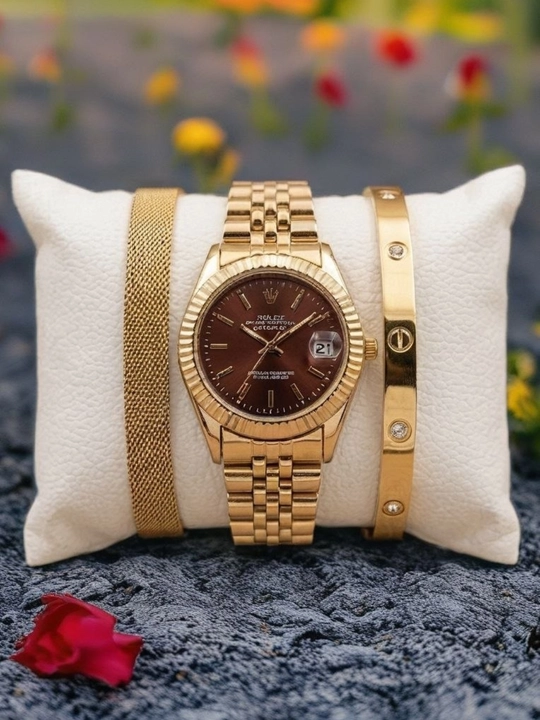 Ayollar soati, ayollar qo'l soati, oltin rang soat, elegant soat