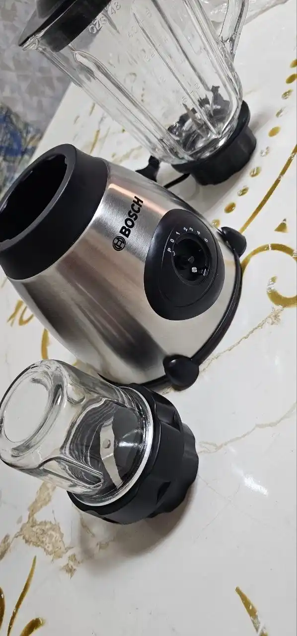 Bosch 1000 Vt statsionar blender 3 ta 1 da, 1,5 l, kofemolka va maydalagich