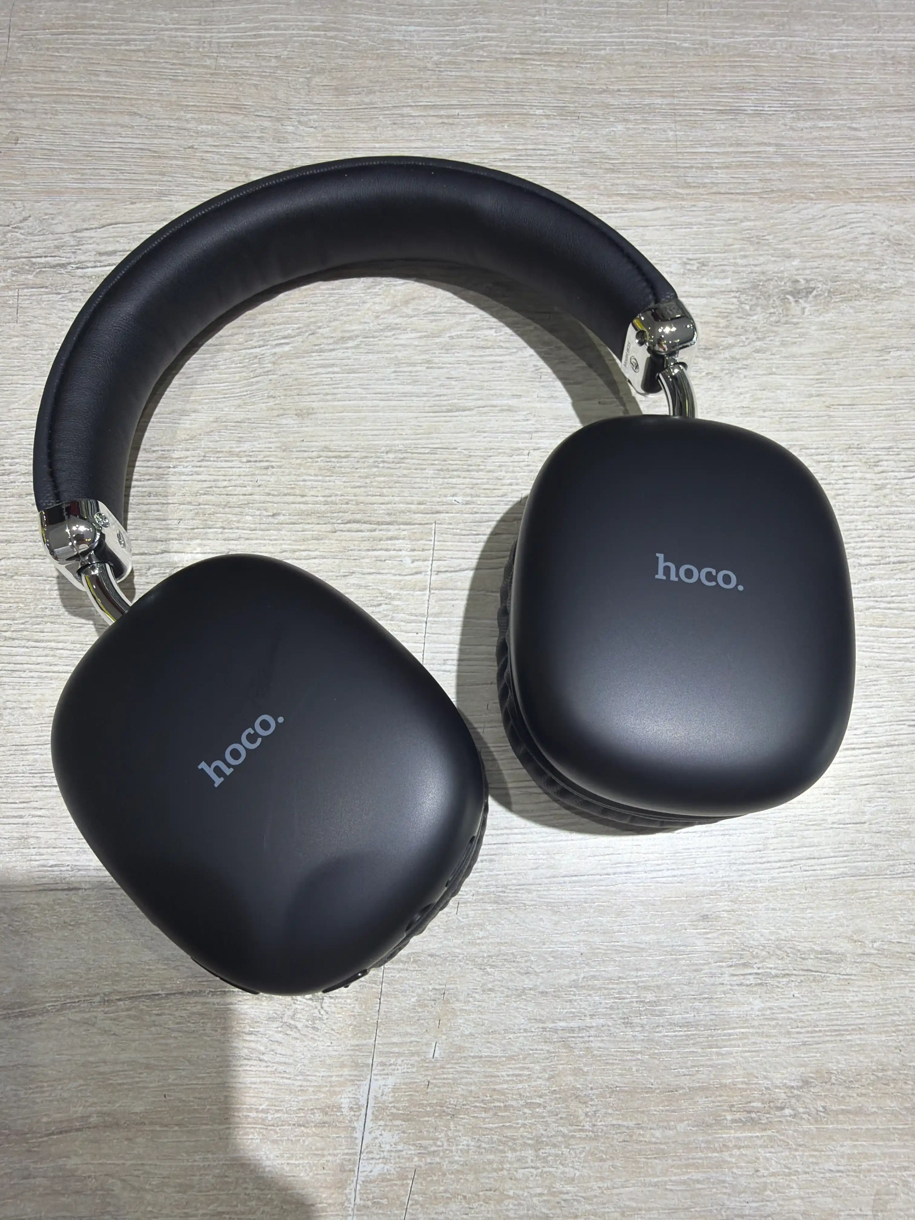 Naushniklar Hoco W35 — mikrofonli simsiz Bluetooth 5.3, AUX 3.5 mm, qora