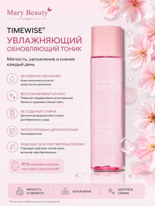 Namlovchi yangilovchi tonik TimeWise - 