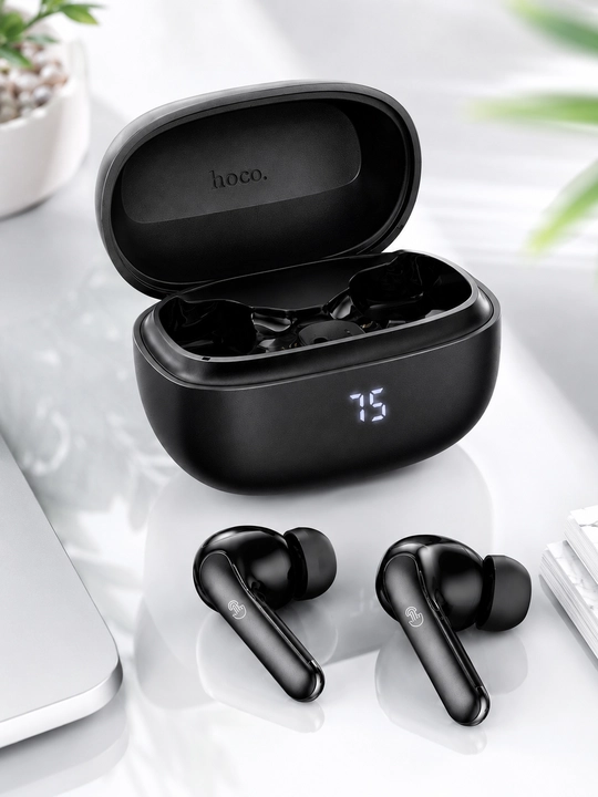 Simsiz quloqchinlar HOCO EQ33 va EQ5 ANC+ENC, sensorli, iPhone va Android uchun
