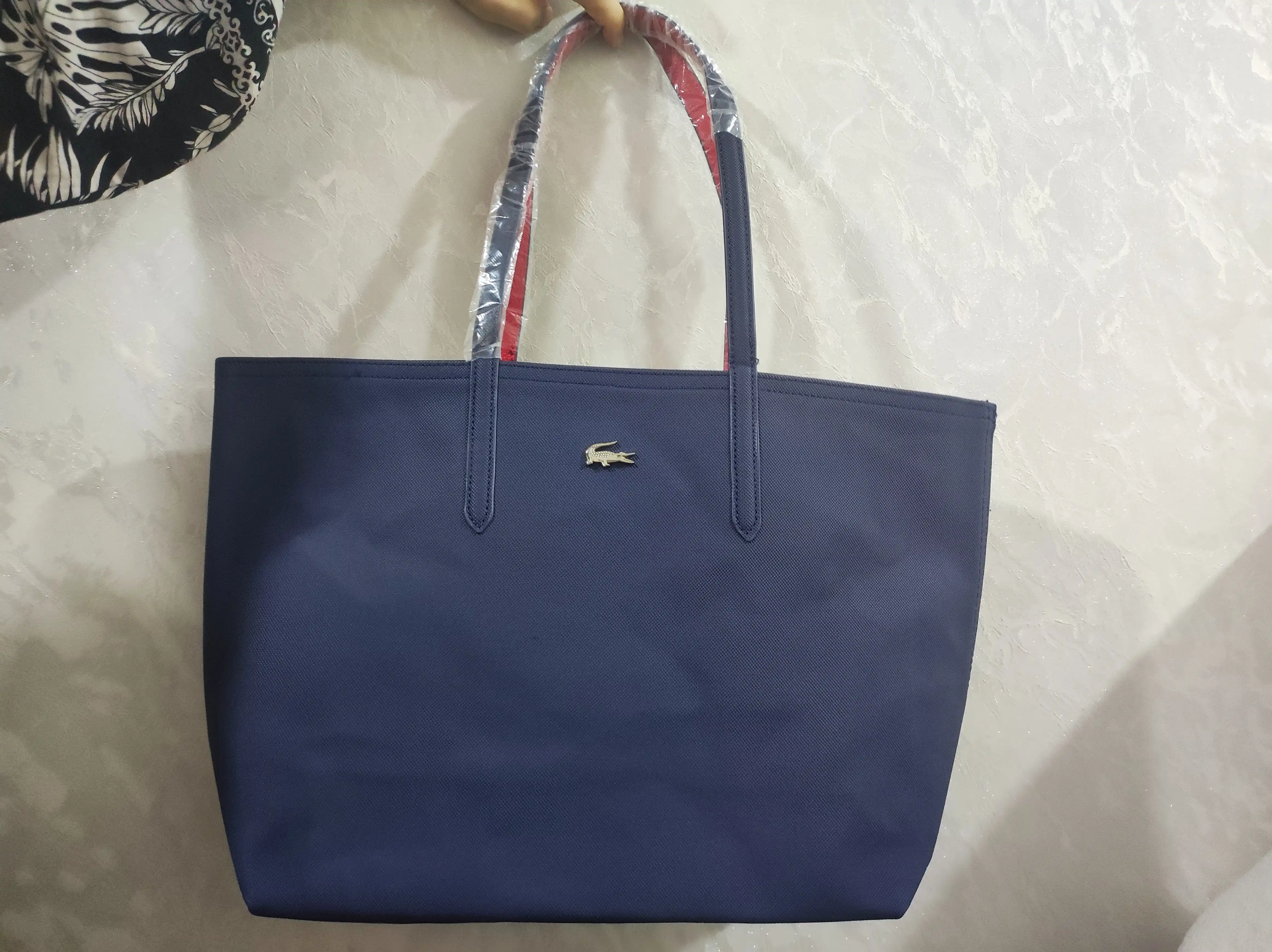 Сумка в стиле Lacoste, кросс-боди, плечевая модель + двусторонний кошелек