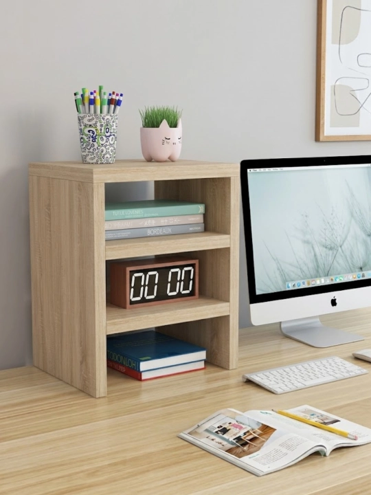 Stol usti uchun ko‘p qavatli organizator tokcha–kitob,monitor va ofis ucun universal stend - 
