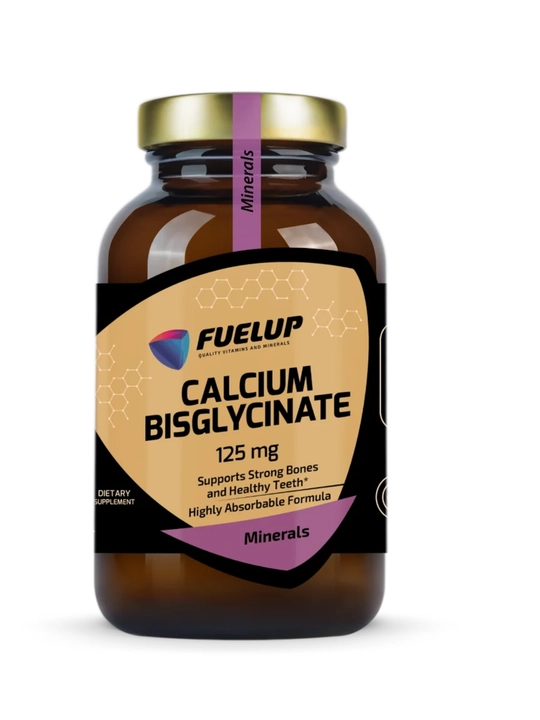 Fuelup Сalcium bisglycinate 125mg 120 caps, кальцый бисглицинат - 