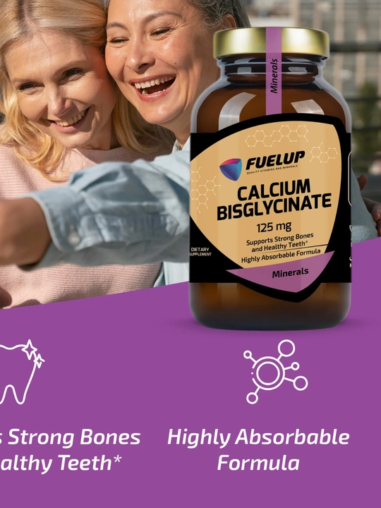 Fuelup Сalcium bisglycinate 125mg 120 caps, кальцый бисглицинат