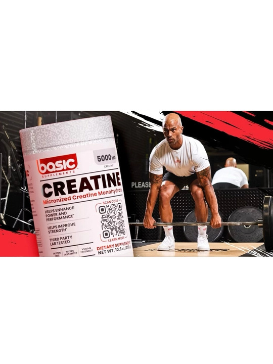 Basic supps Creatine 300g, креатин моногидрат 300г