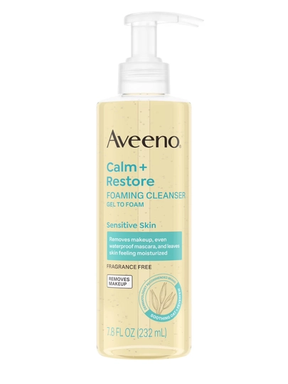 Aveeno Calm + Restore пенка для умывания лица, для чувствительной кожи, 213 мл