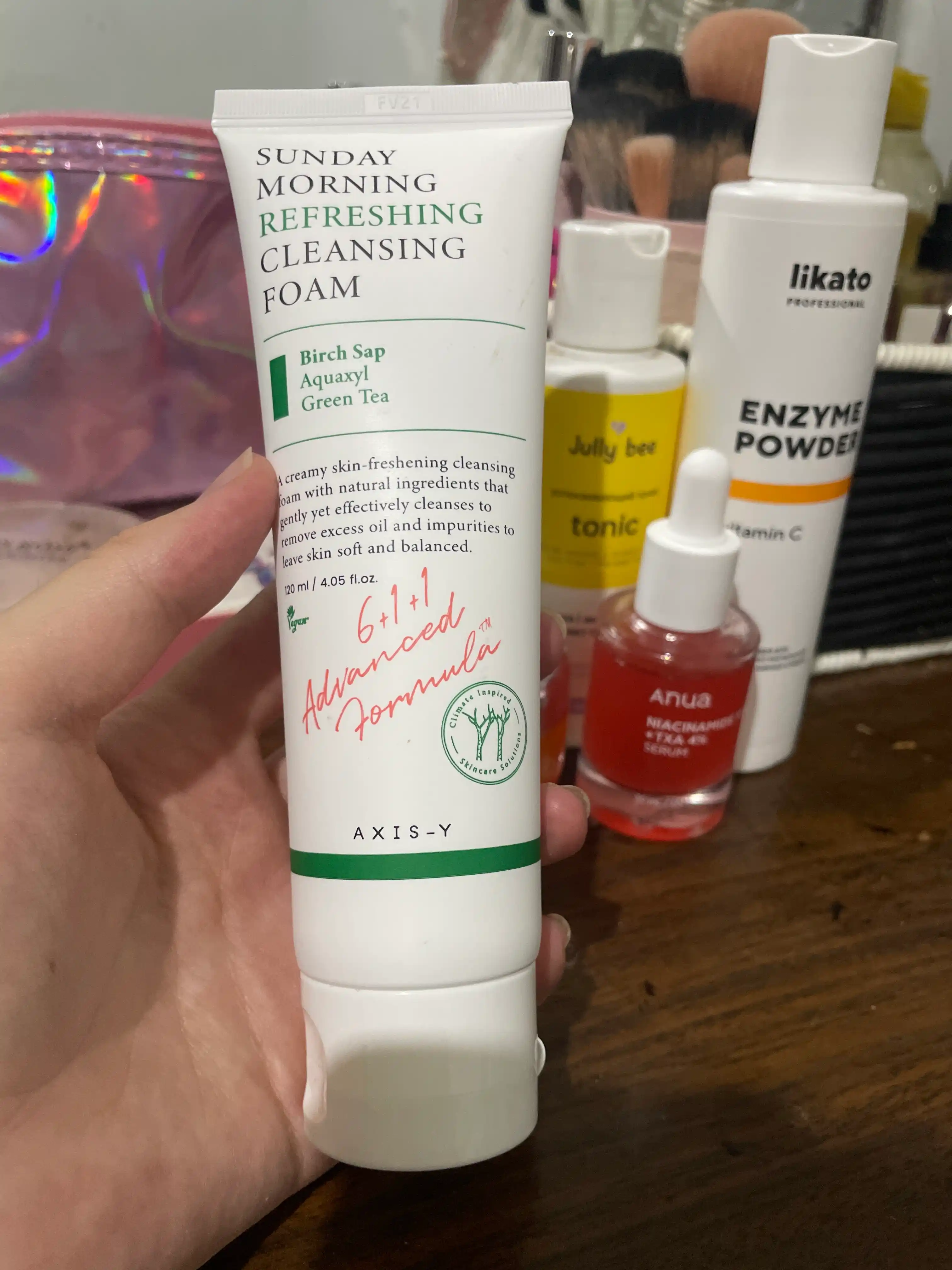Namlovchi yuz yuvish ko‘pigi AXIS-Y Sunday Morning Refreshing Cleansing Foam, 120 ml
