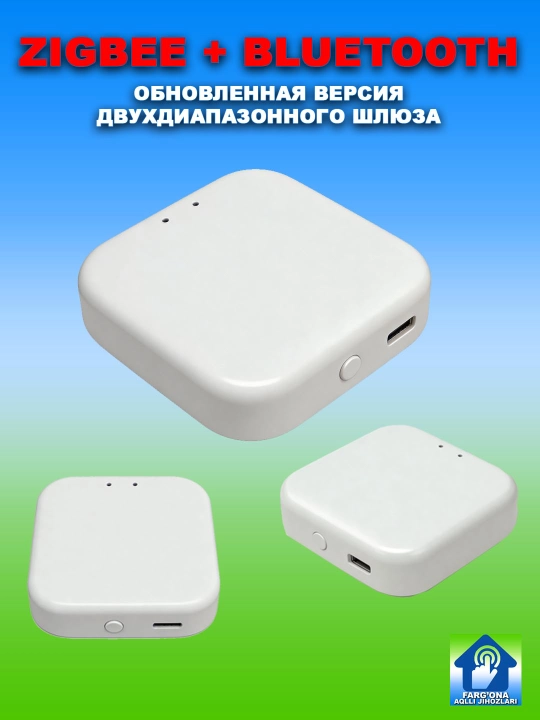 Шлюз, хабы Zigbee, BLE, до 128 устройств, WiFi 2.4 ГГц, Smart Life, Алиса - 