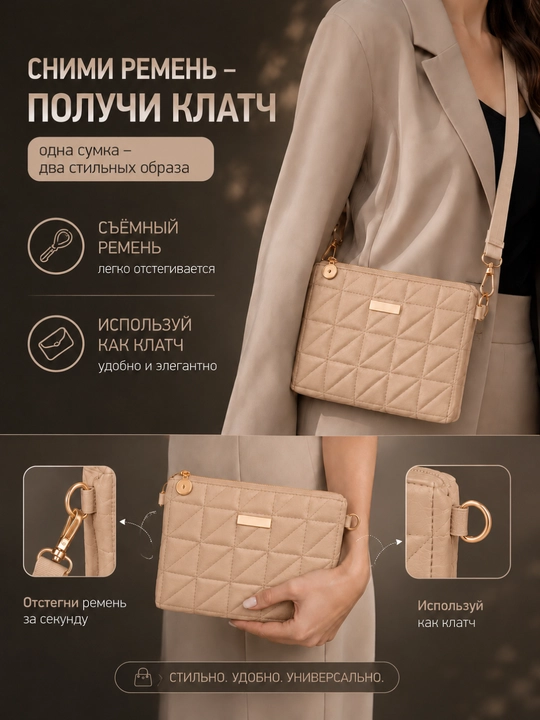Сумка женская, кросс-боди, через плечо, повседневная, эко кожа