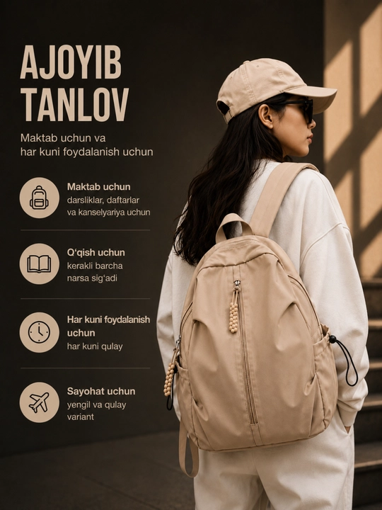 Maktab sumkasi , ayollar, erkaklar uchun , noutbuk uchun,sumka, ryukzak maktab uchum
