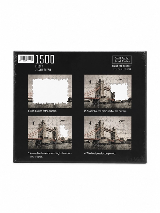 Пазл Мозаика Jigsaw Puzzle 1500 деталей Лондон Париж большая головоломка