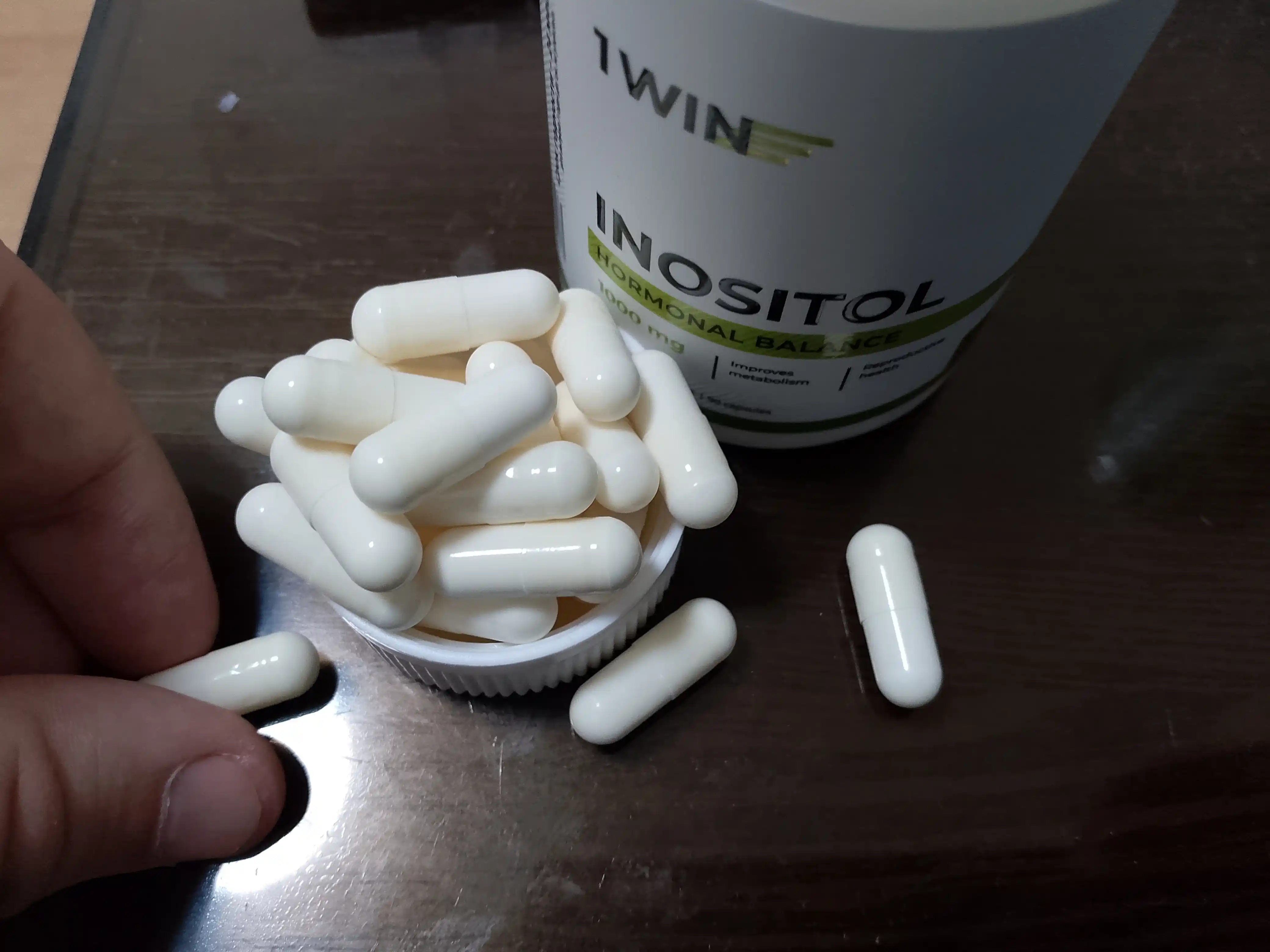 Myo-Inositol 1WIN, 1000 mg, B vitaminlari, energiya, asab tizimi, teri va sochlar uchun