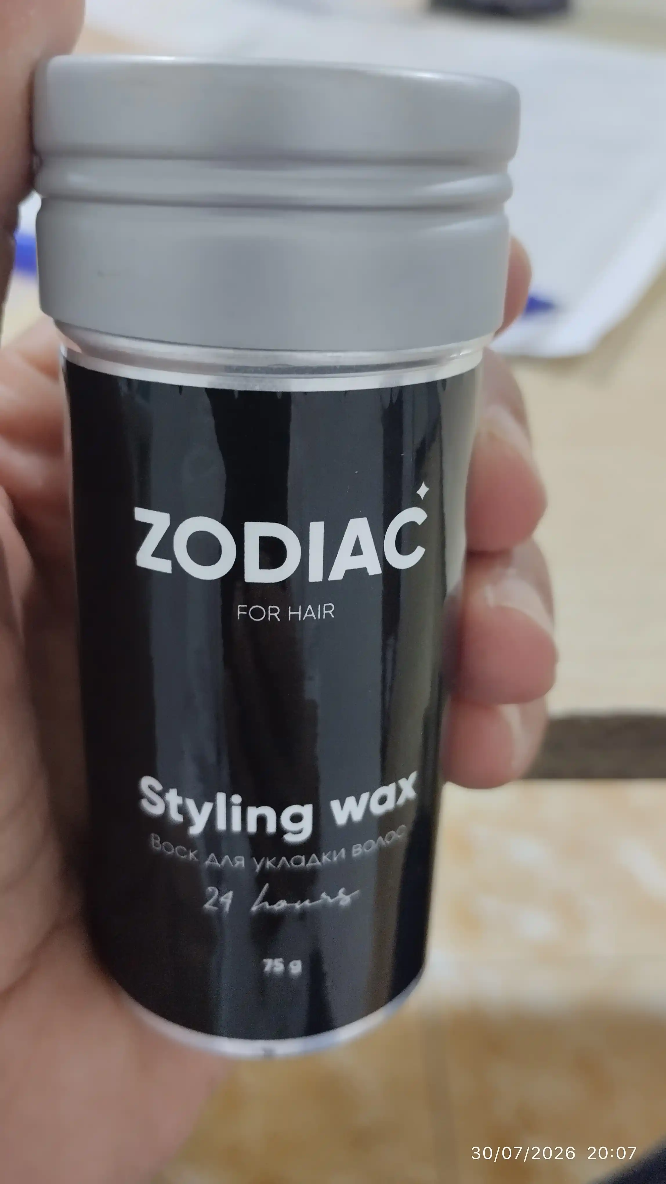 Воск для укладки всех типов волос ZODIAC, экстра фиксация, стик, для женщин и мужчин, 75 г