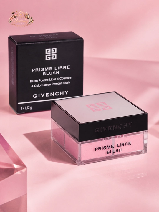 Kundalik pardoz uchun Givenchy Prisme Libre Blush yengil va nafis pushti yuz bo‘yog‘i