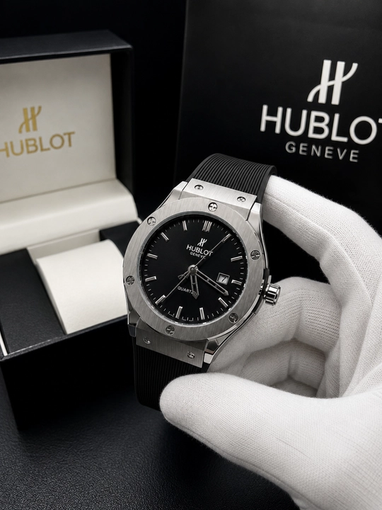 Мужские часы Hublot, универсальный дизайн, подходящий к любому стилю, с коробкой - 