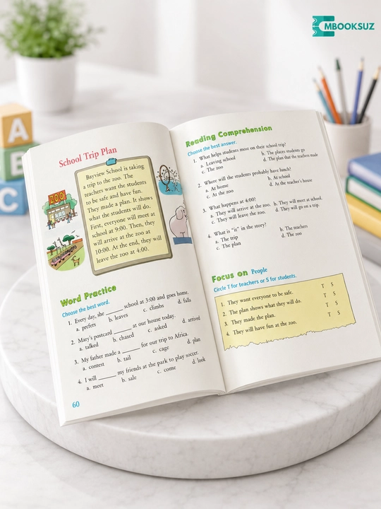 Reading Starter 1, 2, 3, Ingliz tili kitoblari A5, format rangli Beginner English Reading