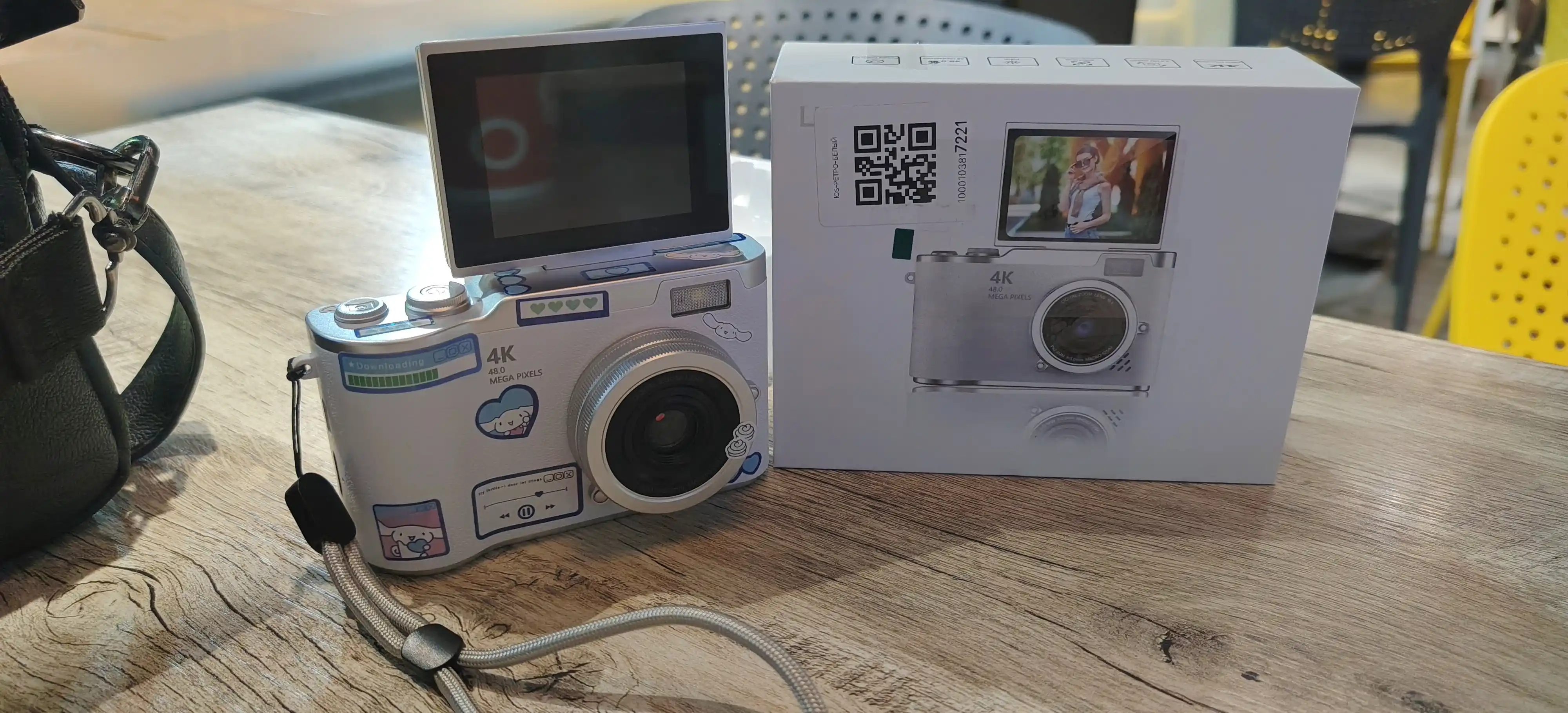 Bolalar fotoapparati, retro raqamli kamera, xotirali mini foto va video kamera