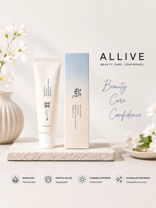 Quyosh kremi, SPF50, yuz kremi, quyoshdan himoya, namlovchi krem, Beauty of Joseon