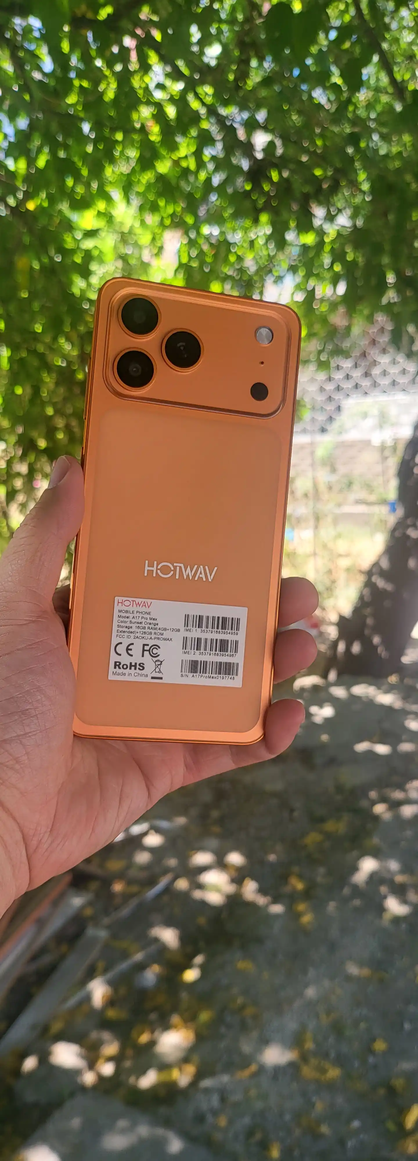 Smartfon A17 Pro Max hotwaw Ekran 120Hz 16GB Ram 128GBE ROM Displey 6.8 Batareya 5160 mAch