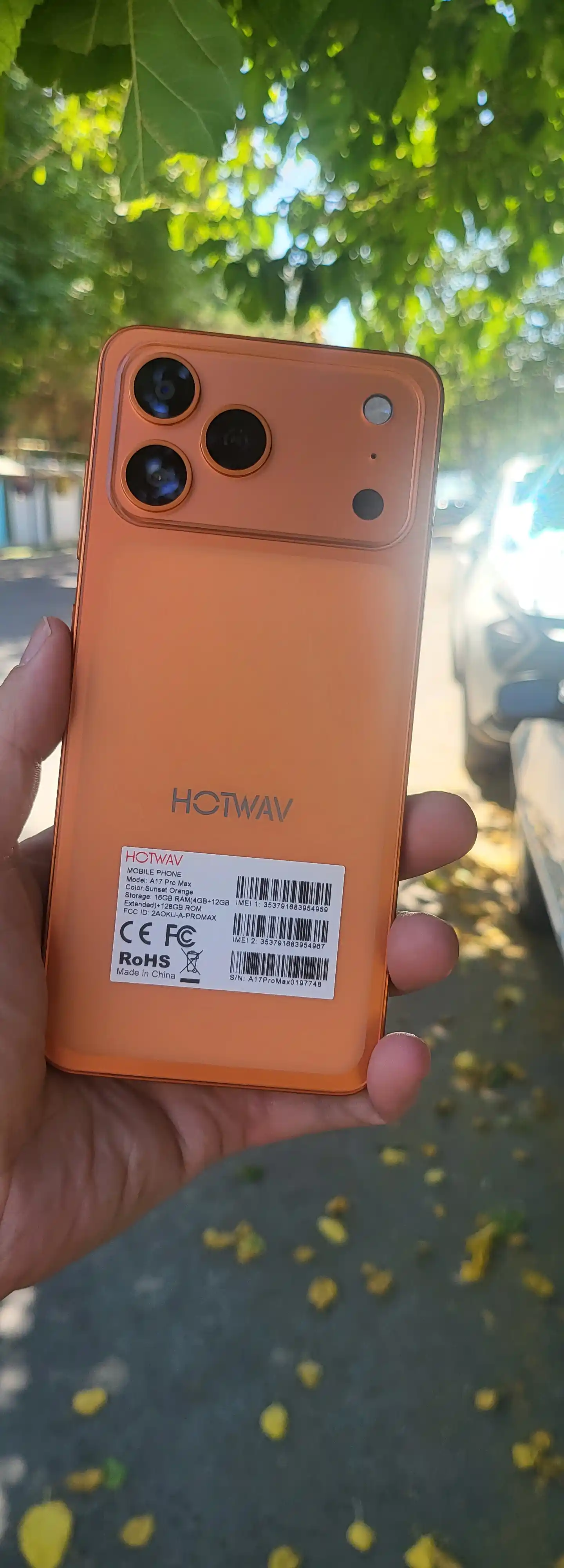 Smartfon A17 Pro Max hotwaw Ekran 120Hz 16GB Ram 128GBE ROM Displey 6.8 Batareya 5160 mAch