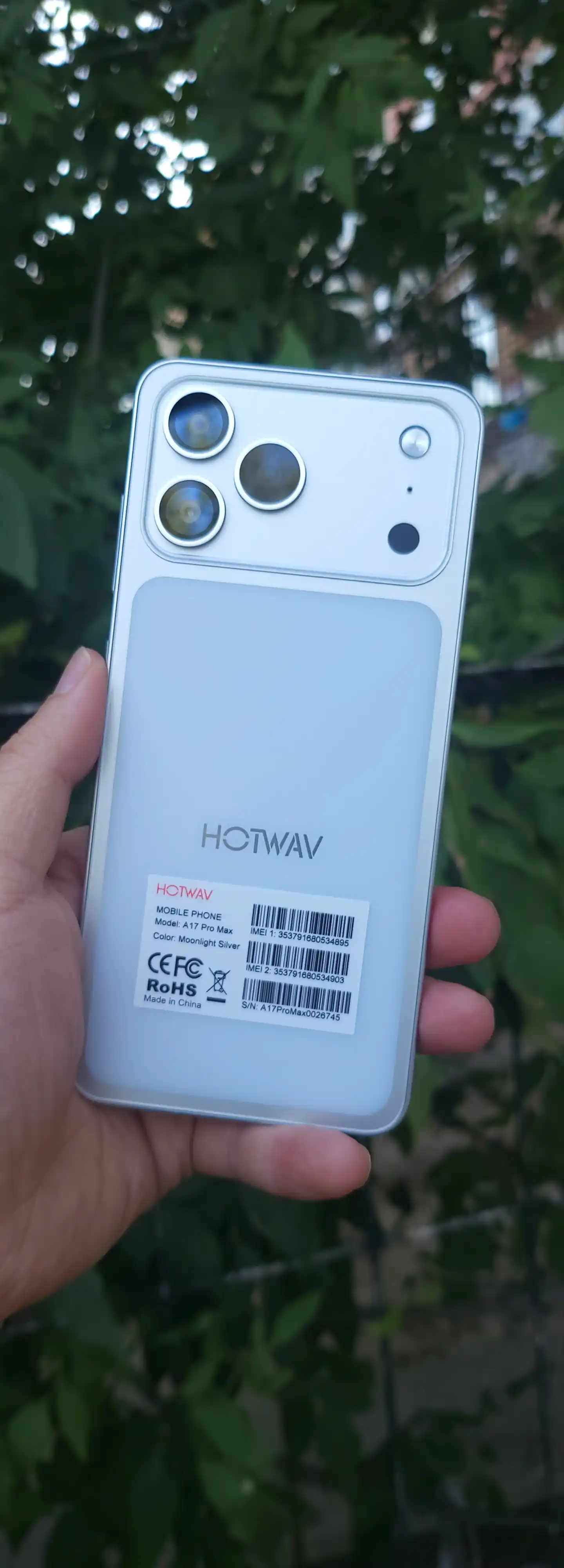 Smartfon A17 Pro Max hotwaw Ekran 120Hz 16GB Ram 128GBE ROM Displey 6.8 Batareya 5160 mAch