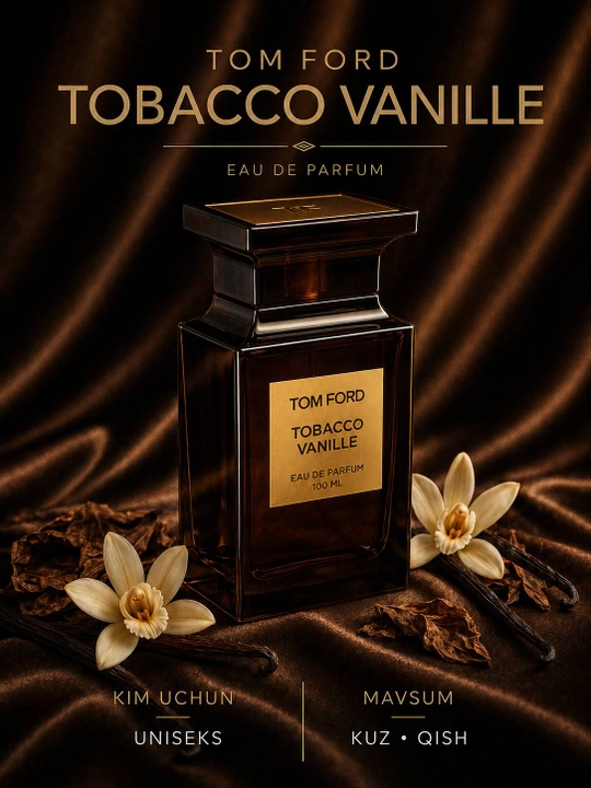 Tom Ford Tobacco Vanille atir suvi, unisex, ichish uchun