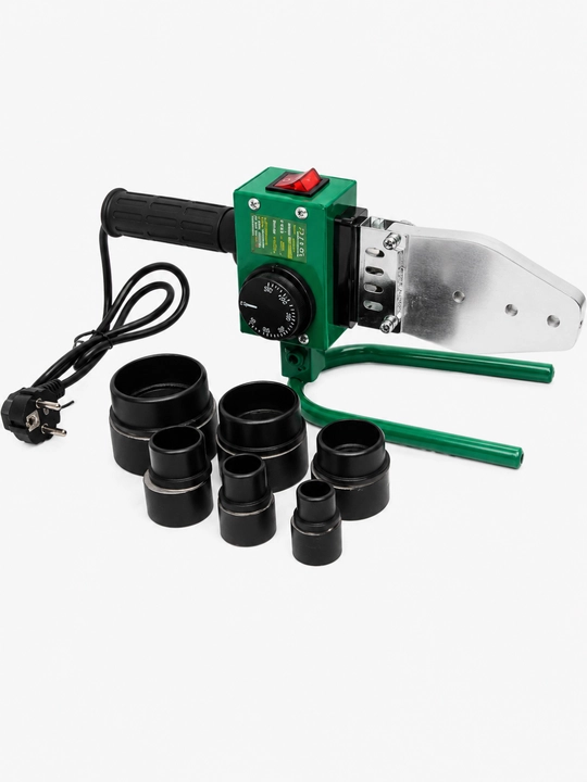 Santexnik utug 1500 Vt — PVC quvur payvandlash apparati, 20–63 mm nasadkali