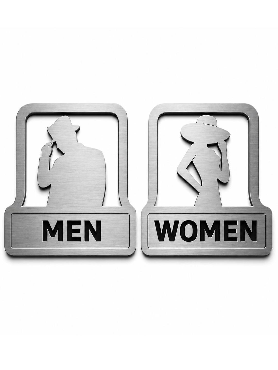 “MEN & WOMEN” hojatxona belgilar to‘plami, ABC plastik, 2 dona - 