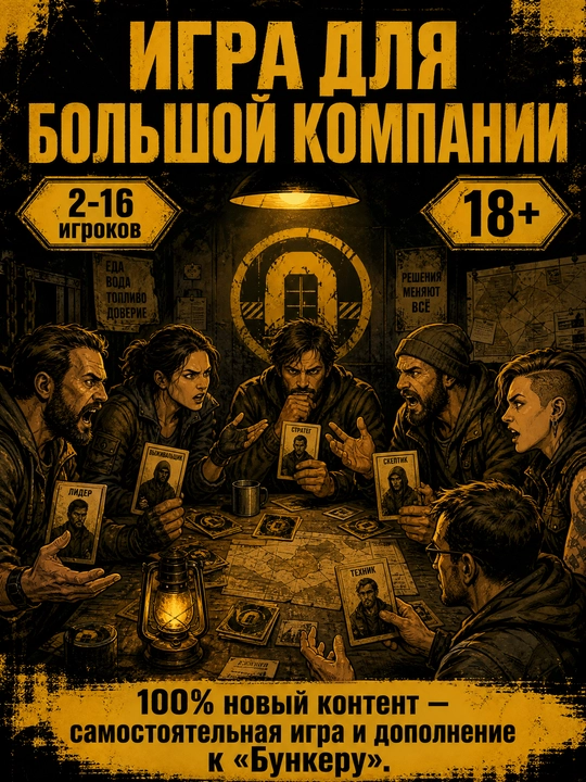 Настольная игра Бункер — развивающие настольные игры для детей и взрослых, 12+