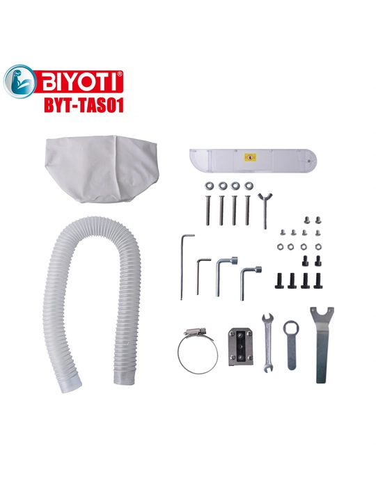 BIYOTI 2‑si 1 da kesish dastgohi: stol + 2 dvigatel (2600+1600 Vt) + changyutgich