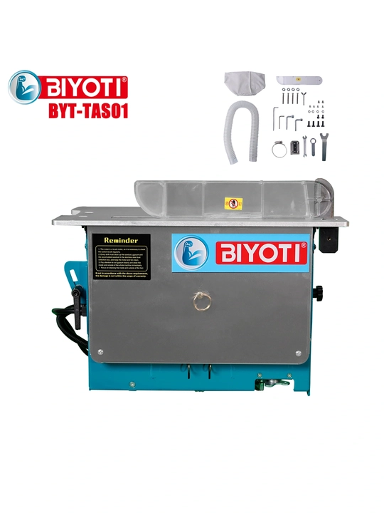 BIYOTI 2‑si 1 da kesish dastgohi: stol + 2 dvigatel (2600+1600 Vt) + changyutgich