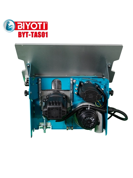 BIYOTI 2‑si 1 da kesish dastgohi: stol + 2 dvigatel (2600+1600 Vt) + changyutgich