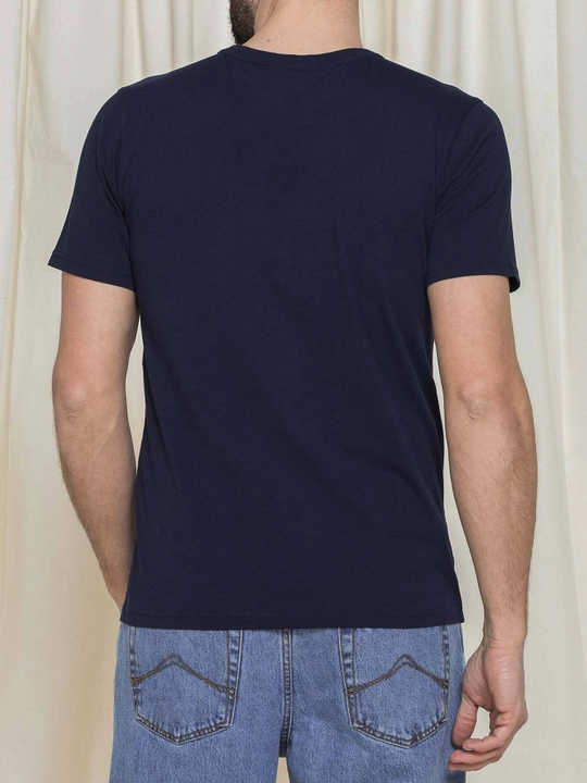 Carrera Jeans Blue Age bosma naqshli erkaklar futbolkasi, yumaloq kesimli, 100% paxta tolali