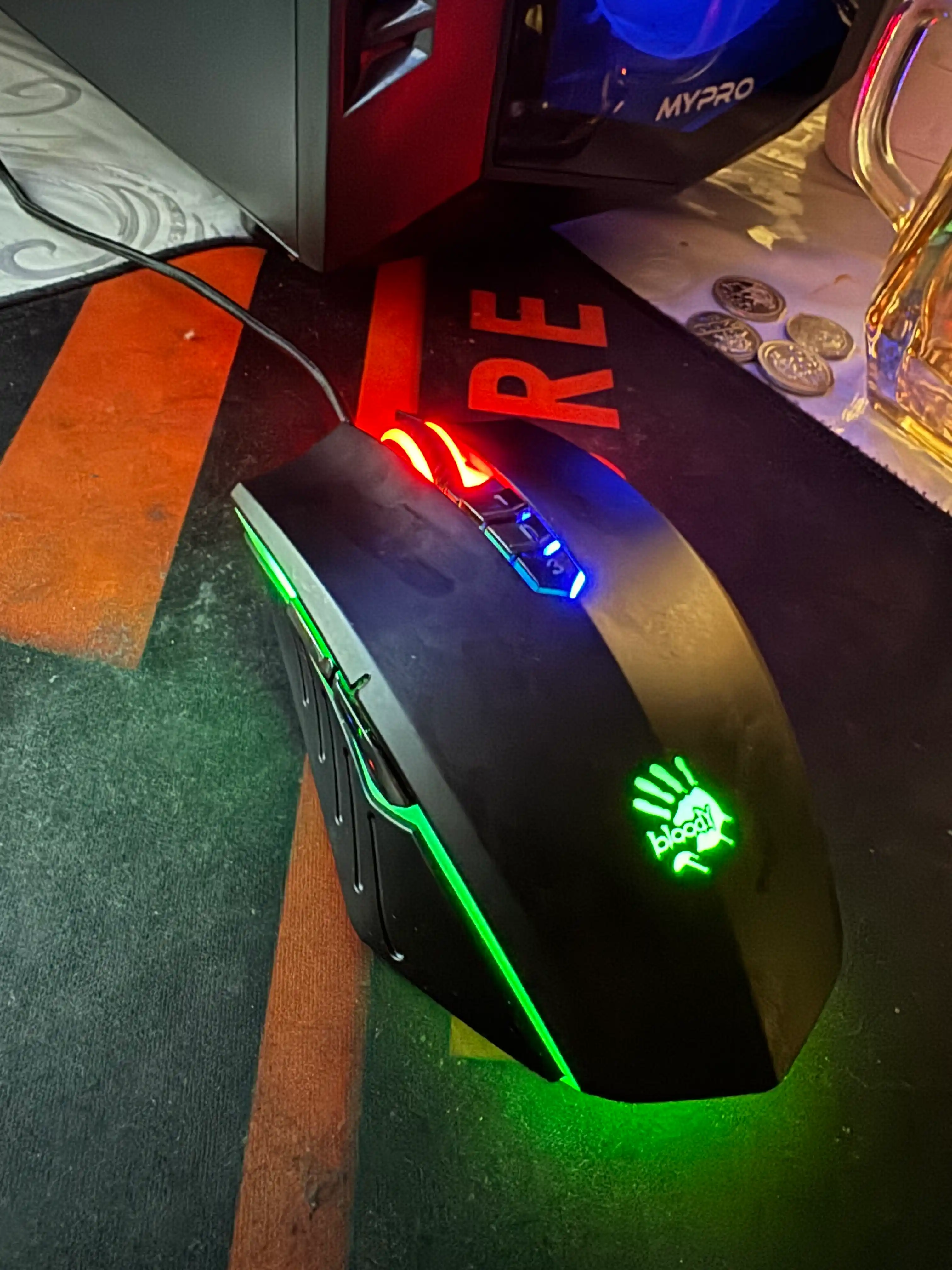 Bloody A70 — simli Light Strike gaming sichqoncha, 0.2 ms, 8 tugma