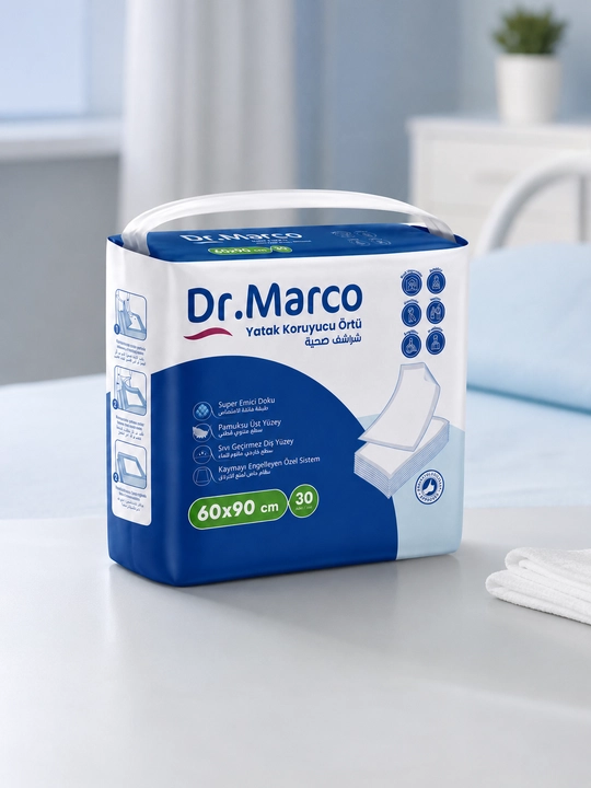 Bir martalik shimuvchi tagliklar Greenbox, Dermaped va Dr.Marco, 60 × 90 sm, 30 dona