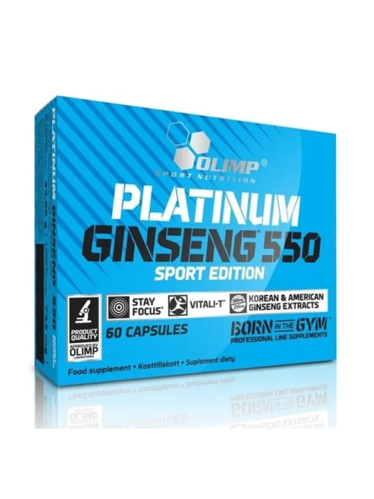 Olimp Platinum Ginseng 60 caps — Комплекс корейского и американского женьшеня - 