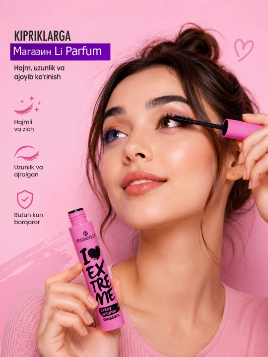 Тушь для ресниц Essence I Love Extreme Crazy Volume для сумасшедшего объема