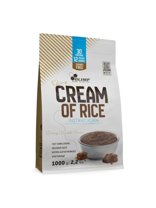 Olimp Cream of Rice 1kg вкус шоколад, сложный углевод из риса - 
