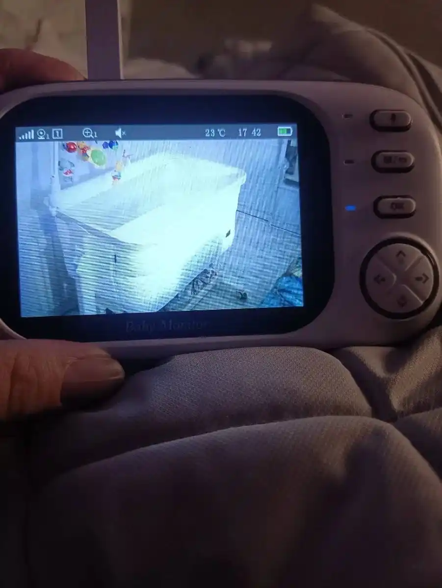 Monitorli simsiz video enaga, tungi ko‘rish kamerasi, ovoz bilan