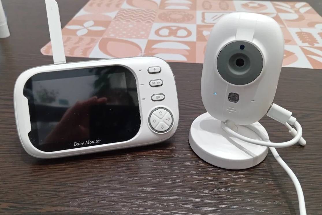 Monitorli simsiz video enaga, tungi ko‘rish kamerasi, ovoz bilan