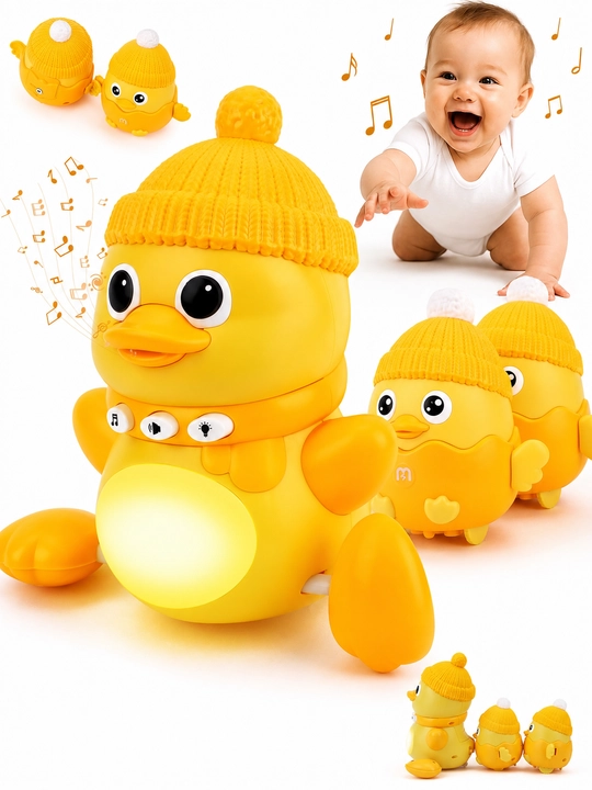 Музыкальная игрушка утенок с подсветкой, ночник, интерактивная игрушка 3 в 1