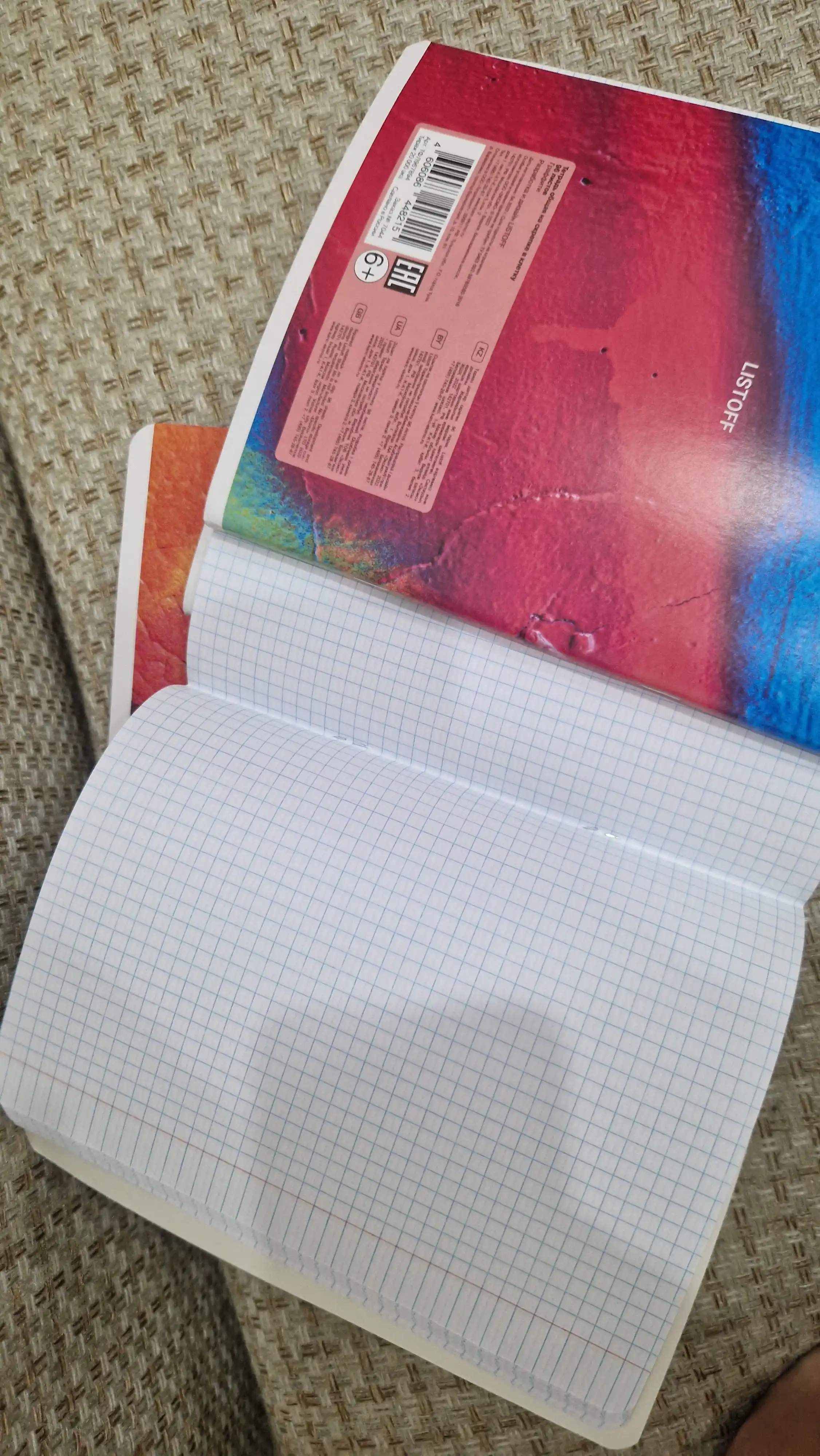 A5 daftarlar to‘plami, 48 varaq, 5 dona, katakchali, o‘g‘il bolalar uchun, Rossiyada