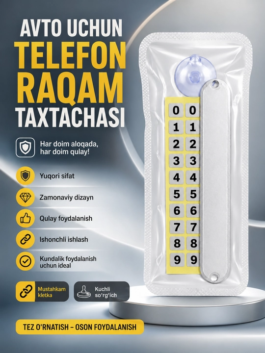 Mehmonxona, ofis, xonadon va uy uchun 0-9 raqamli eshik belgisi - 