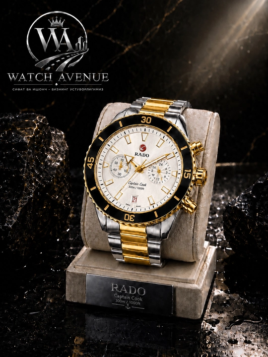 RADO Мужской Кварцевые часы Комбинированный золотистый цвет