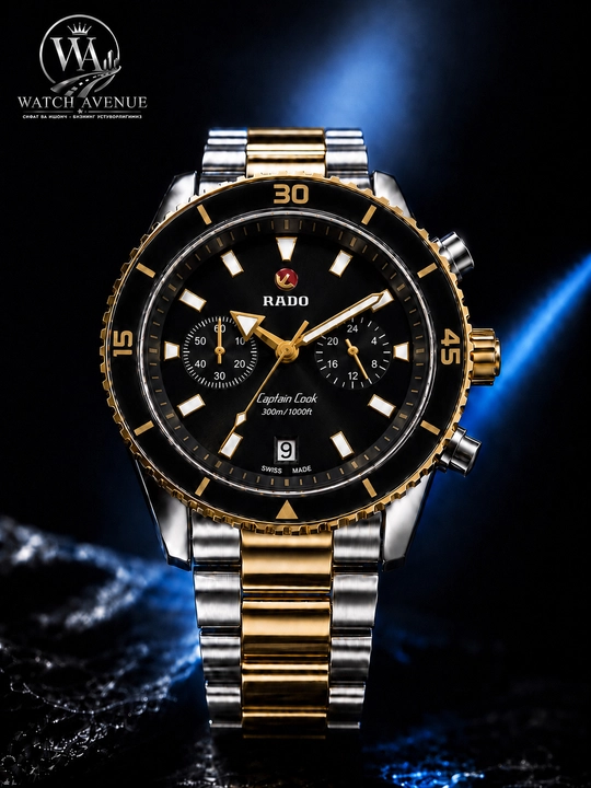 RADO Мужской Кварцевые часы Комбинированный золотистый цвет