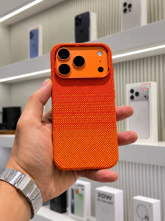 IPhone modellari uchun karbonli va mustahkam magnitli KNIT Carbon Kevlar chexollari