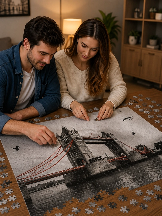 Пазл Мозаика Jigsaw Puzzle 1500 деталей Лондон Париж большая головоломка