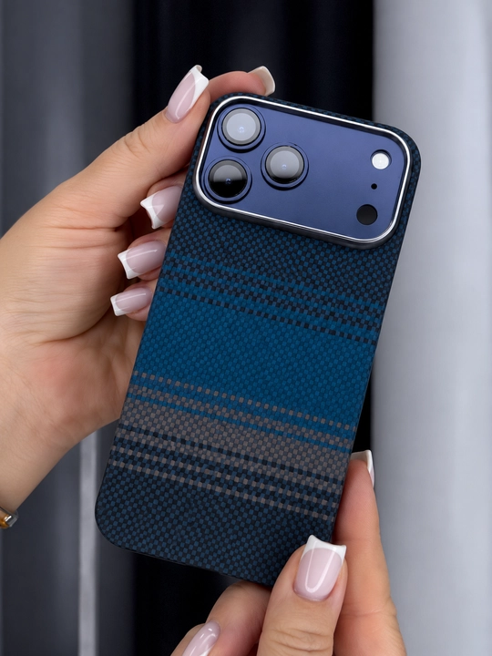 IPhone modellari uchun karbonli va mustahkam magnitli KNIT Carbon Kevlar chexollari