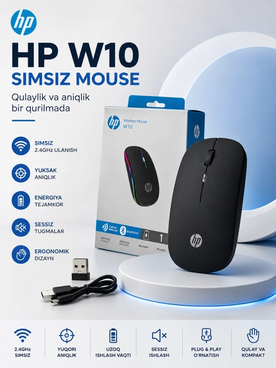 Ofis va o‘yinlar uchun simli USB sichqoncha 1200-4800 DPI yuqori aniqlik - 